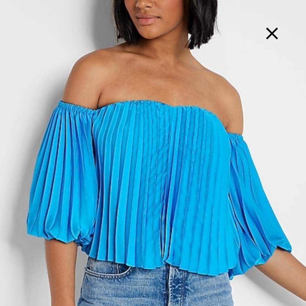 NWT Express Balloon Sleeve Top